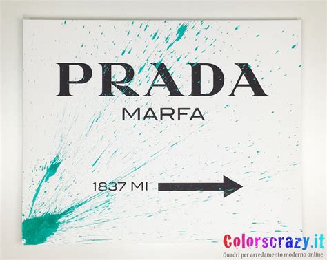 quadro prada marfa con schizzo